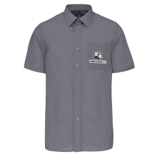 Chemise Homme légère à Manches Courtes de qualité supérieure - Marquez votre Chemise Homme légère à Manches Courtes avec votre Logo d'Entreprise (matériau de personnalisation haut de gamme, imprimé en France)